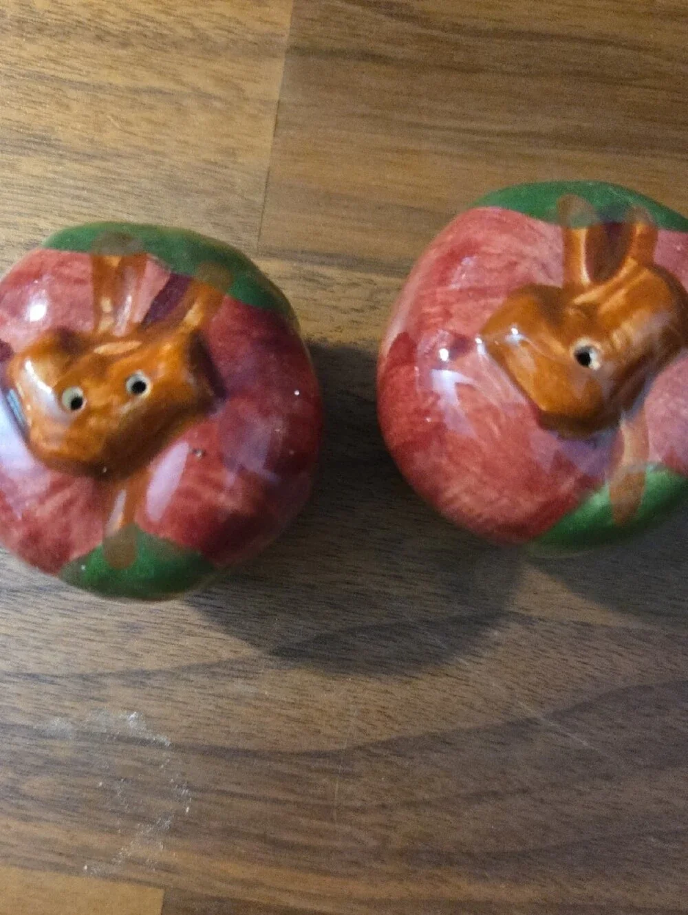 Franciscan Apple Salt And Pepper Shakers